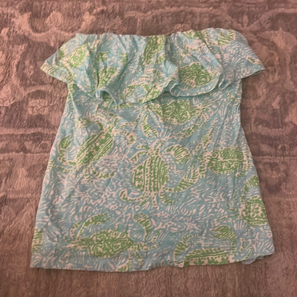 Vintage Wiley Ruffle Tube Top
